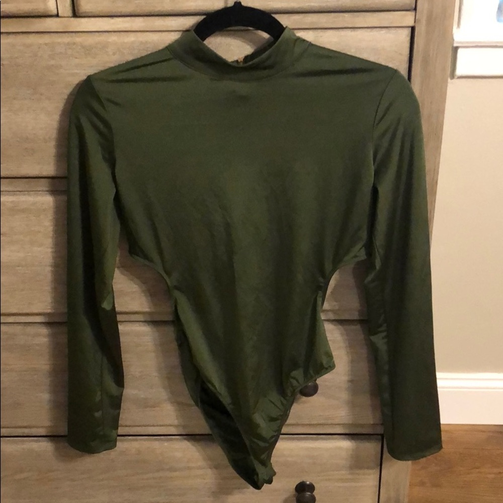 Never worn Hunter green bodysuit